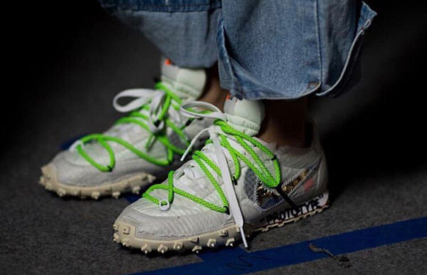 Giày Nike Waffle Racer Off-White White Green (W) CD8180-100 - Ảnh 7