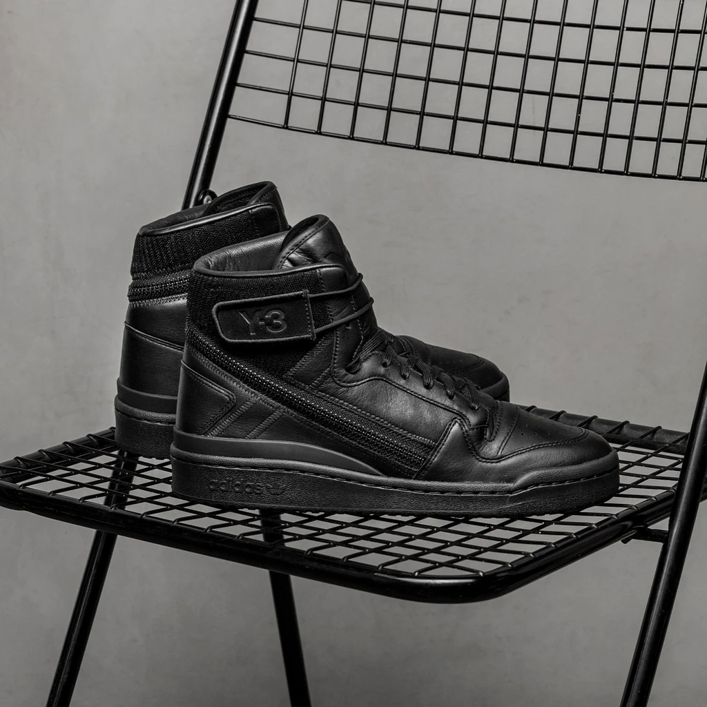 Giày Adidas Y-3 Forum Hi OG 'Triple Black' GZ8795 - Ảnh 2
