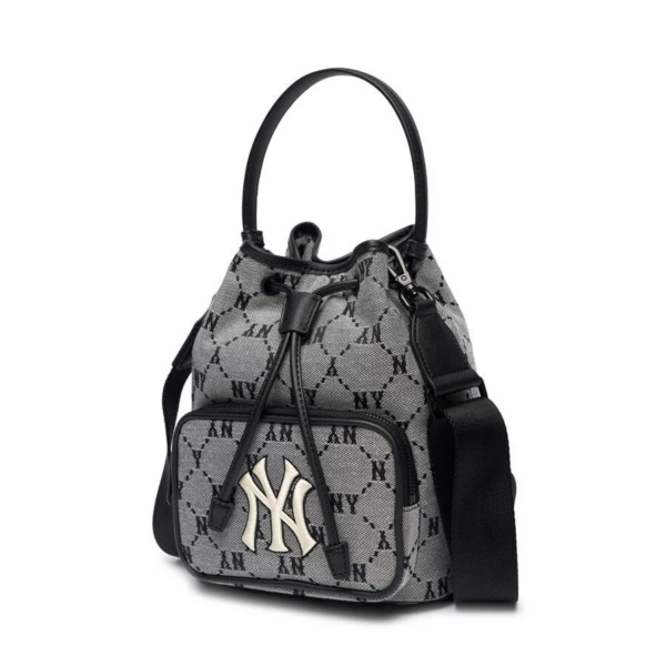 Túi MLB Monogram Diamond Jacquard New York Yankees Grey 3ABMS011N-50GRS - Ảnh 2
