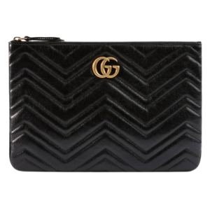 Túi Gucci Leather GG Marmont Pouch With Heart Black 525541-0OLET-1000