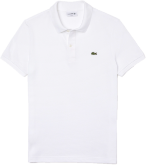 Ao Lacoste Slim Fit Petit Pique Cotton Polo 'White' PH4012-00-001