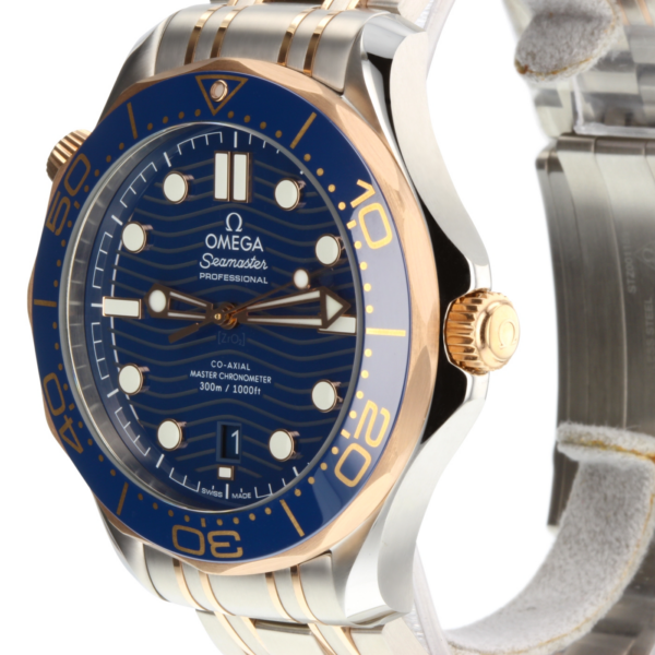 Đồng Hồ Omega Diver 300M Automatic 'Blue' 210-20-42-20-03-002 - Ảnh 4