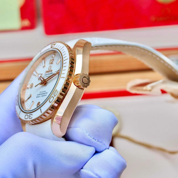 Đồng Hồ Omega Seamaster '18kt Rose Gold White' 232-63-42-21-04-001 - Ảnh 2