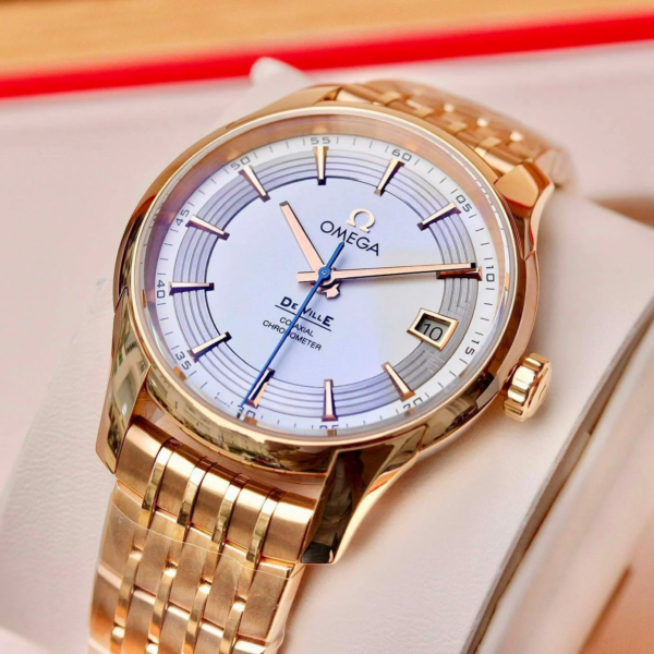Đồng Hồ Omega DeVille Hour Vision 'Silver Gold' 431-60-41-21-02-001 - Ảnh 3