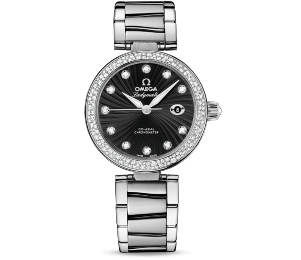 Đồng Hồ Omega DeVille Wave-Patterned 'Black' 425-35-34-20-51-001