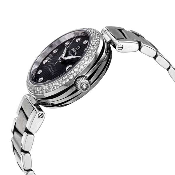Đồng Hồ Omega DeVille Wave-Patterned 'Black' 425-35-34-20-51-001 - Ảnh 2