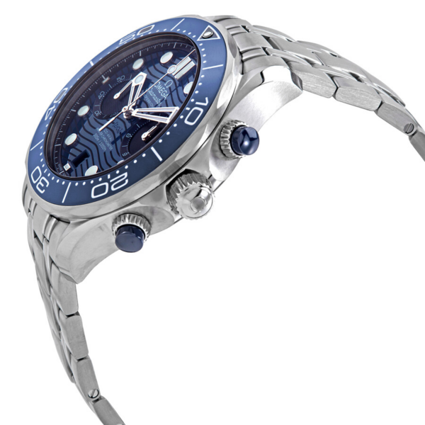 Đồng Hồ Omega Seamaster Chronograph 'Blue' 210-30-44-51-03-001 - Ảnh 2