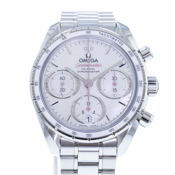Đồng Hồ Omega Speedmaster Chronograph 'White' 324-30-38-50-55-001 - Ảnh 3