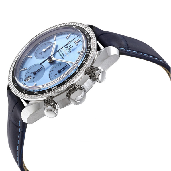 Đồng Hồ Omega Speedmaster Chronograph 'Blue' 324-38-38-50-03-001 - Ảnh 2