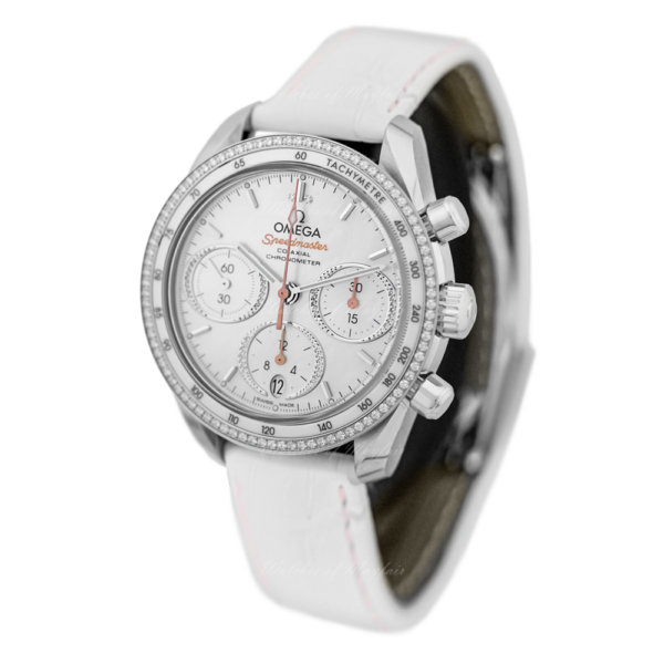 Đồng Hồ Omega Speedmaster Chronograph 'White' 324-38-38-50-55-001 - Ảnh 2