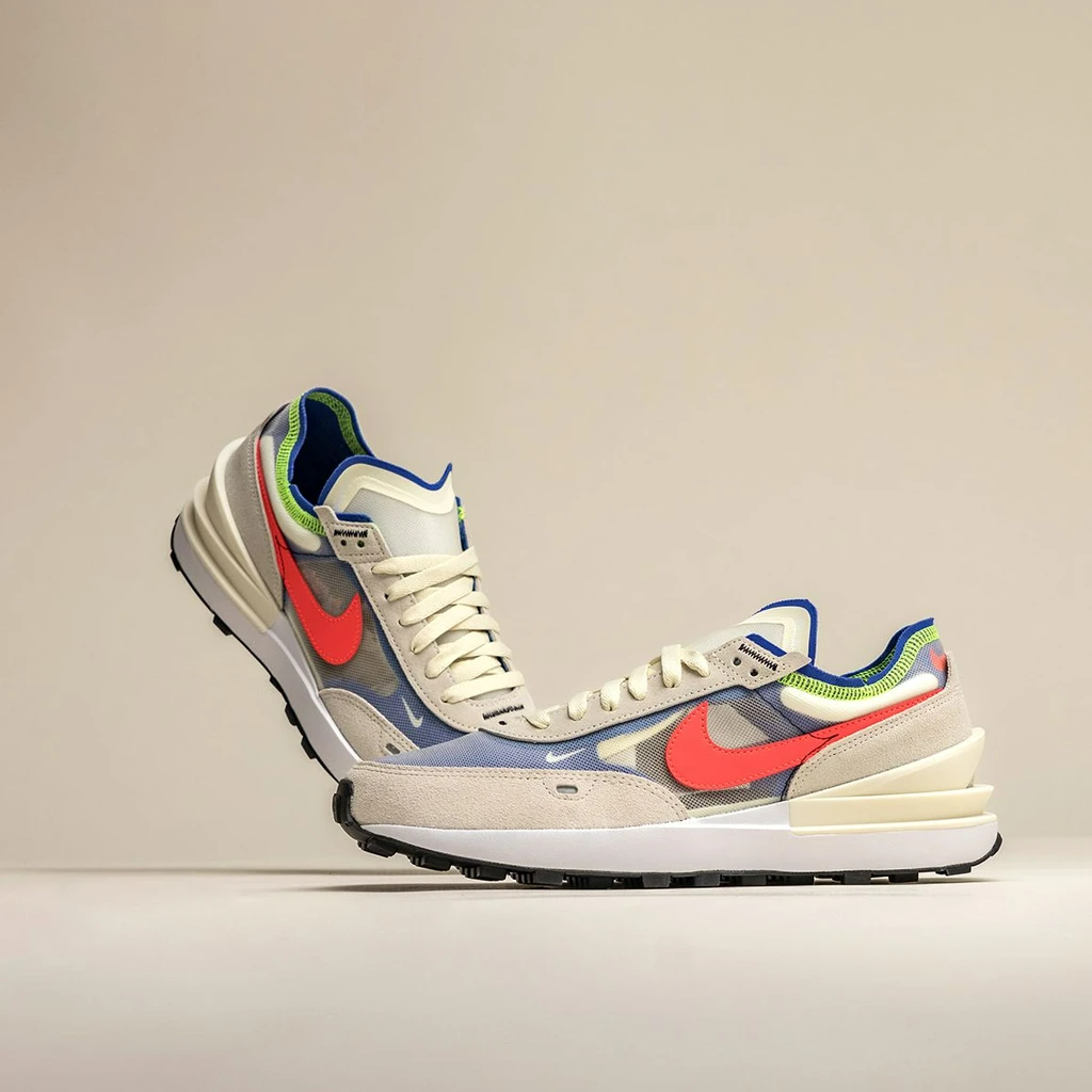 Giày Nike Waffle One 'Coconut Milk Crimson Royal' DA7995-101 - Ảnh 6