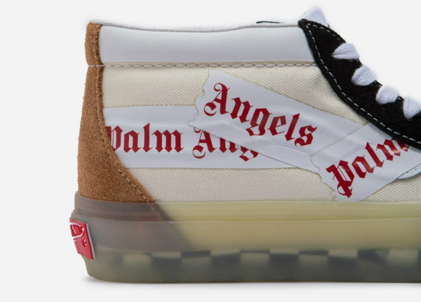 Giày Vans Palm Angels x Sk8-Mid VLT LX 'Black' VN0A7TNH78C - Ảnh 4