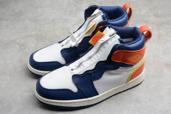 Giày Nike Air Jordan 1 High Zip 'Blue Void Citron' AQ3742-100 - Ảnh 6