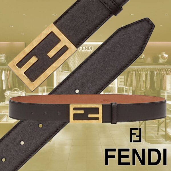 Thắt Lưng Fendi Brown Leater Belt 7C0450A91VF1E93 - Ảnh 3