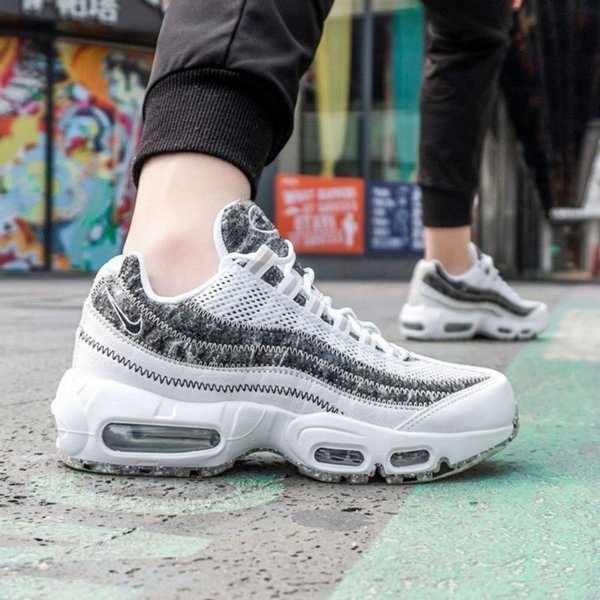Giày Nike Air Max 95  Wmns Crater SE White Black CV8830-100 - Ảnh 3