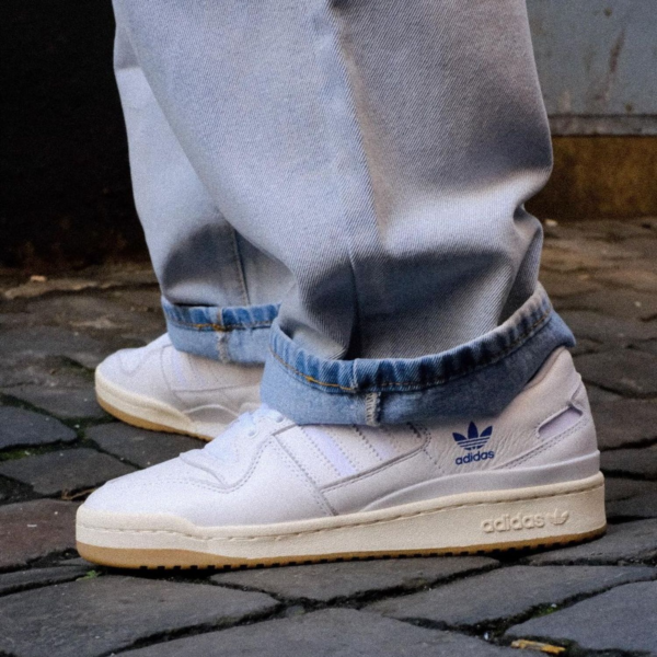 Giày Adidas Forum 84 Low ADV Shoes 'Cloud White Blue Bird' H04903 - Ảnh 8