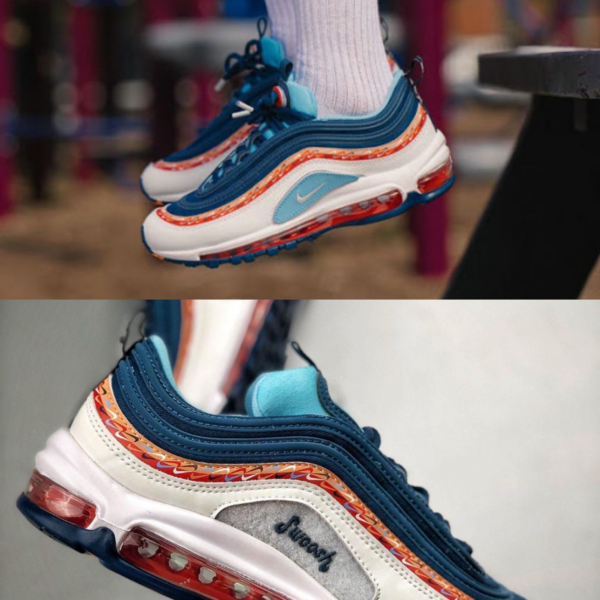 Giày Nike Air Max 97 GS 'Swoosh Chain' CQ4818-400 - Ảnh 2