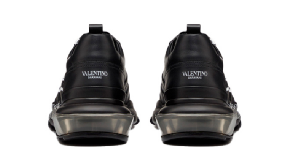 Giày Valentino Black Leather Sneakers TY0S0B05-EAJ-0NI - Ảnh 6