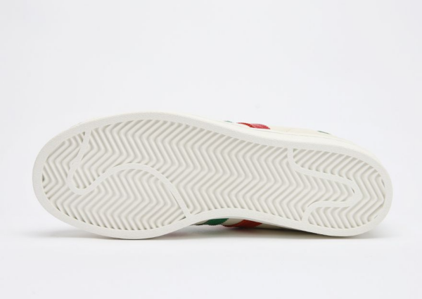 Giày Adidas Superstar 'Off White Scarlet Green' FZ5435 - Ảnh 5