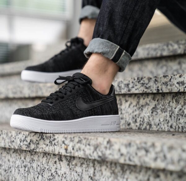 Giày Nike Air Force 1 Flyknit 2.0 'Black Anthracite' CI0051-001 - Ảnh 8