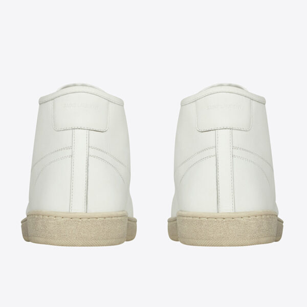 Giày Saint Laurent Court Classic SL39 Mid-Top Sneakers 'Beige' - Ảnh 3