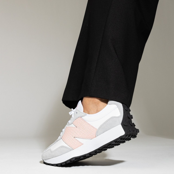 Giày New Balance 327 'White Rain Cloud Pink Haze' WS327DP - Ảnh 3
