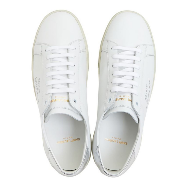Giày Saint Laurent Court Classic SL06 Embroidered 'White' 611352-00NA0-9085 - Ảnh 5