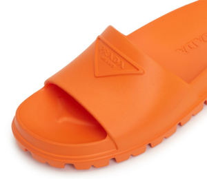 Alternative view of Dép Prada Triangle Logo Slide 'Orange' 1XX626-3LKV-F0S73