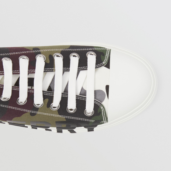 Giày Burberry Logo Print Camouflage Cotton 80418951 - Ảnh 3