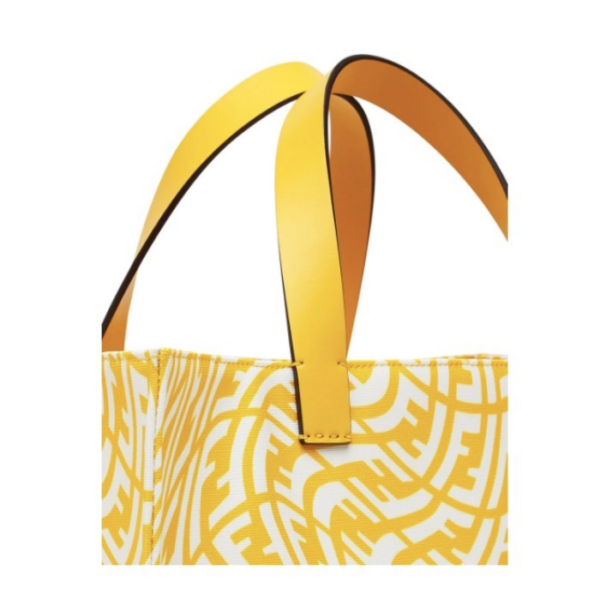Túi Fendi Glazed Canvas Bag 'Yellow' 8BH357-AFP4-F1EEC - Ảnh 3