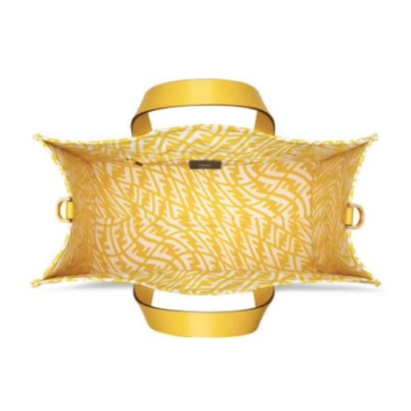 Túi Fendi Glazed Canvas Bag 'Yellow' 8BH357-AFP4-F1EEC - Ảnh 2
