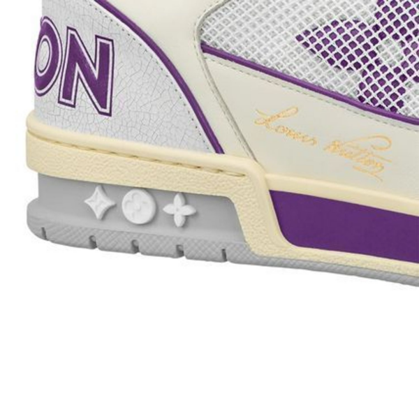 Giày Louis Vuitton LV Trainers 2021 'Purple' 1A98W1 - Ảnh 5