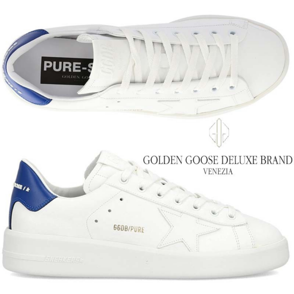 Giày Golden Goose Purestar White Blue GMF00124-F000539-10327 - Ảnh 5