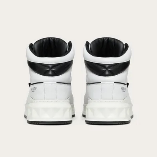 Giày Valentino One Stud Mid-Top Nappa Sneaker WY2S0E63NWN0BO - Ảnh 2