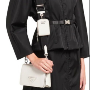 Alternative view of Túi Prada Pedro Saffiano Leather Mini Bag 1BD278-2EVU-F01Z9