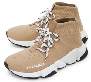Alternative view of Giày Balenciaga Wmns Speed Lace Up Trainer 'Beige' 587284 W1702 2300