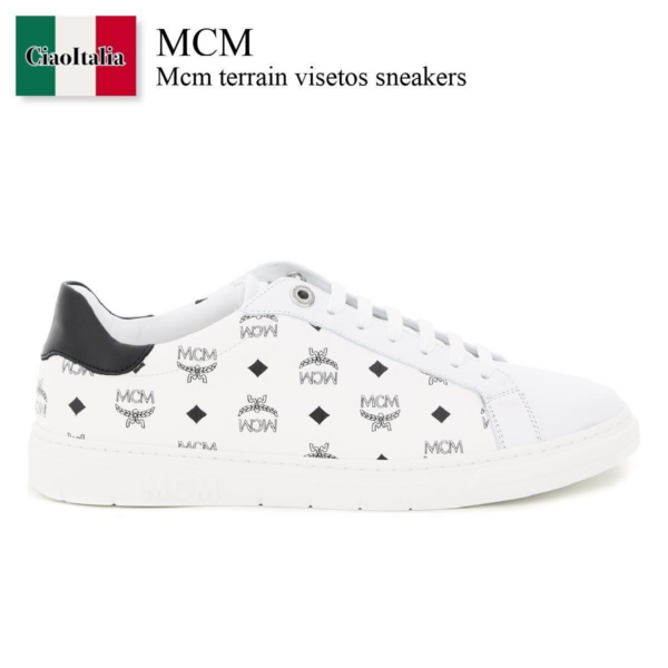 Giày Mcm Terrain Visetos White MESAAMM17 - Ảnh 3