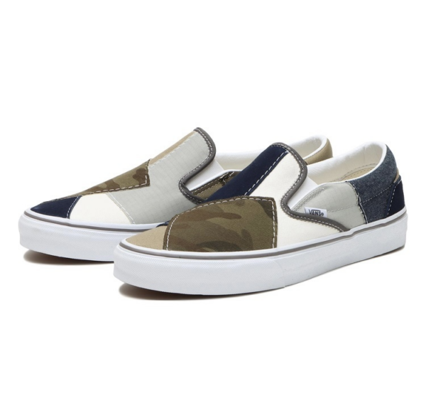 Giày Vans Slip-On Splicing 'Blue Brown' VN0000SHCMA - Ảnh 2