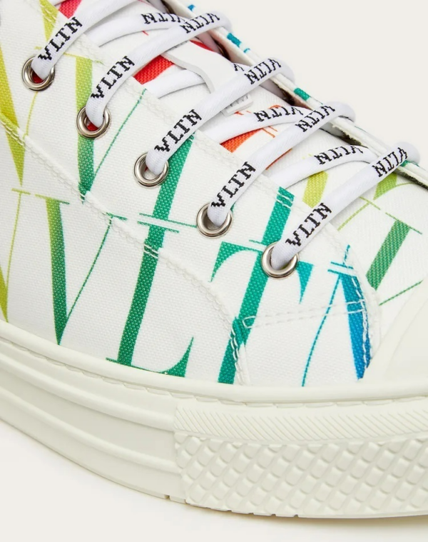 Giày Valentino Giggies Low 'VLTN Times Allover Print White Multi' VY2S0D57WEF-08V - Ảnh 5