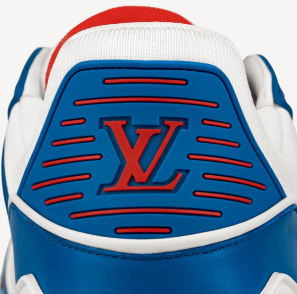 Giày Louis Vuitton LV Trainers 2021 'Blue Red' 1A8ZSW - Ảnh 3