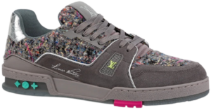 Giày Louis Vuitton LV Trainers 2021 'Metallic Brown' 1A998B