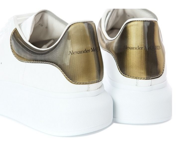 Giày Alexander McQueen Contrast Metallic 'White' 553680WHYBJ9075 - Ảnh 5