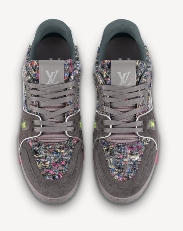 Giày Louis Vuitton LV Trainers 2021 'Metallic Brown' 1A998B - Ảnh 3