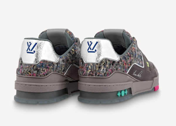 Giày Louis Vuitton LV Trainers 2021 'Metallic Brown' 1A998B - Ảnh 6