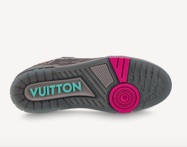 Giày Louis Vuitton LV Trainers 2021 'Metallic Brown' 1A998B - Ảnh 4
