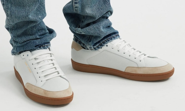 Giày Saint Laurent SL10 Court Classic Leather White 6032231JZF09674 - Ảnh 2