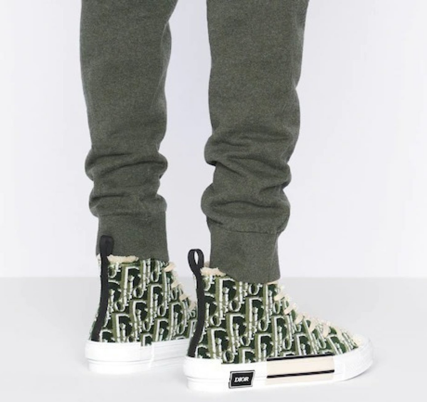 Giày Dior B23 High Top Sneaker 'Olive Dior Oblique Tapestry' 3SH129ZGT-H660 - Ảnh 2