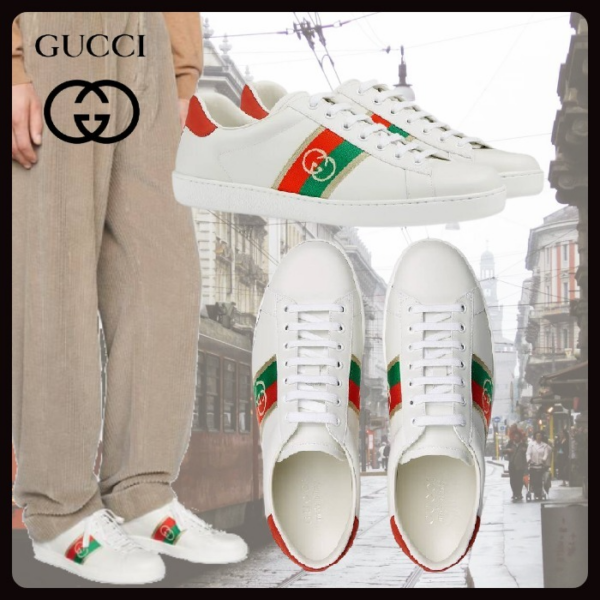 Giày Gucci Interlocking G Web Ace 6447491XGM0 9063 - Ảnh 3