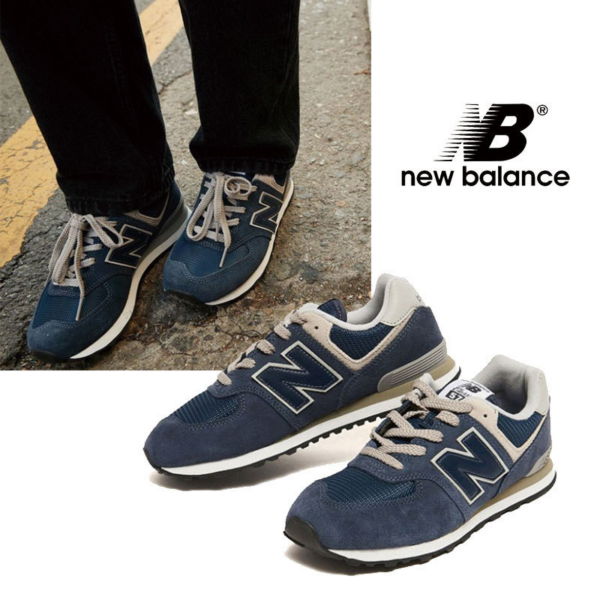 Giày New Balance 574 Kids 'Navy'  GC574GV - Ảnh 3