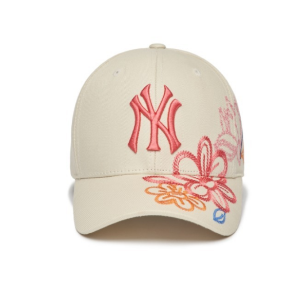 Mũ MLB Floral Cotton Structure Ball Cap New York Yankees 3ACP0891N-50CRS - Ảnh 3